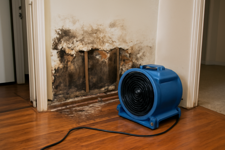 High-Velocity Air Mover Drying