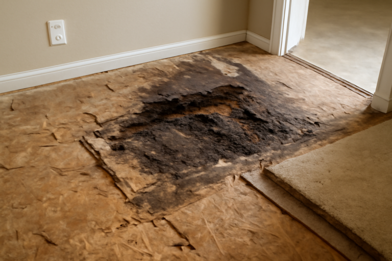 Subfloor Water Damage Repair