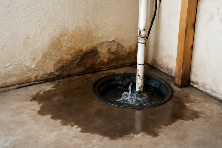Sump Pump Overflow Water Removal